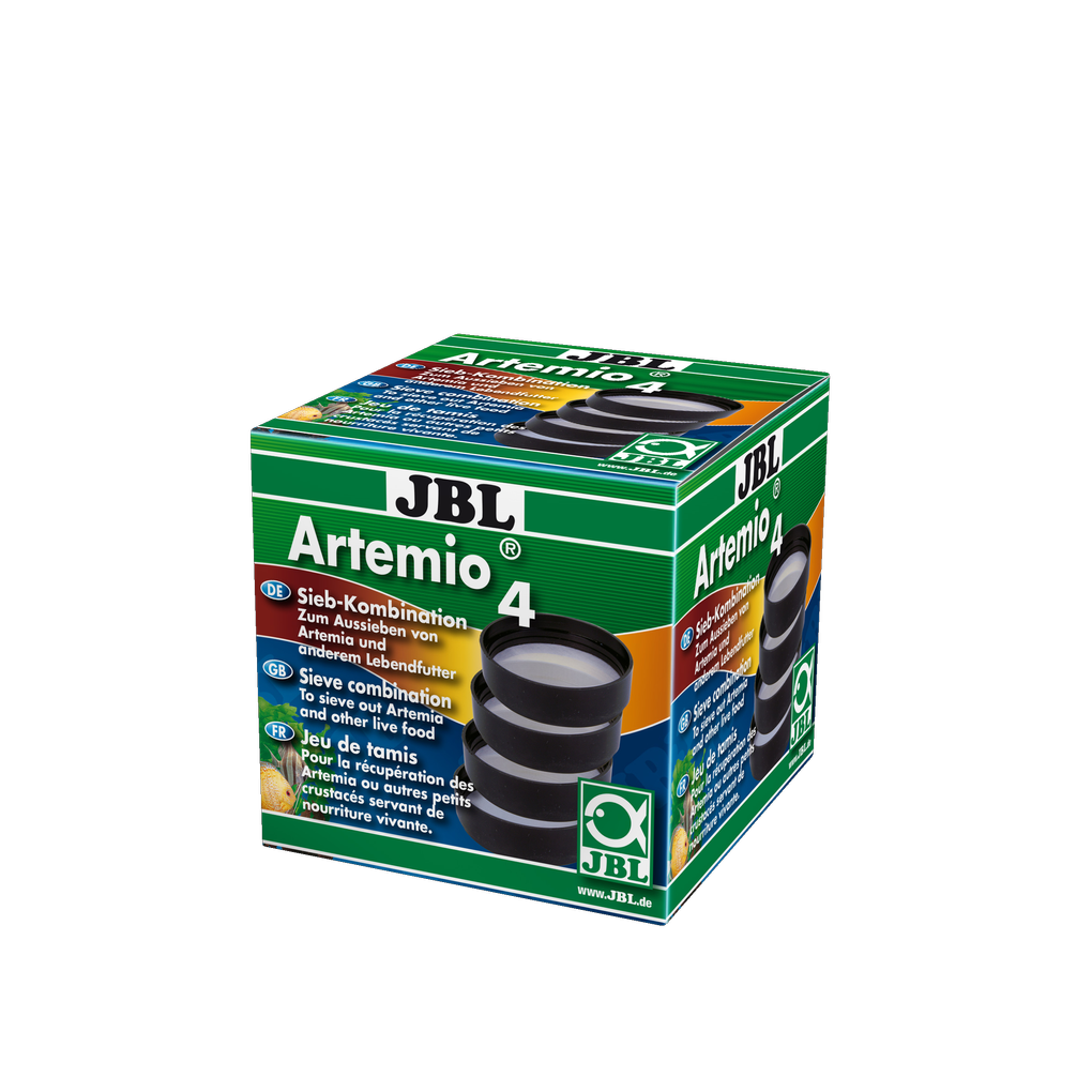 Set de tamis pour JBL ArtemioSet ou autres appareils d'élevage d'artémias : tamis avec mailles de  0,15/0,3/0,6/1,0 mm