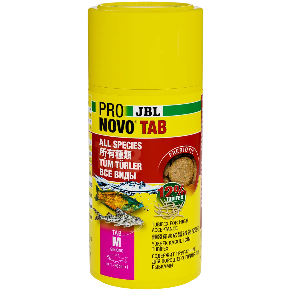 Ideal for all bottom-dwelling fish species and all others if the tablet is attached to the glass.