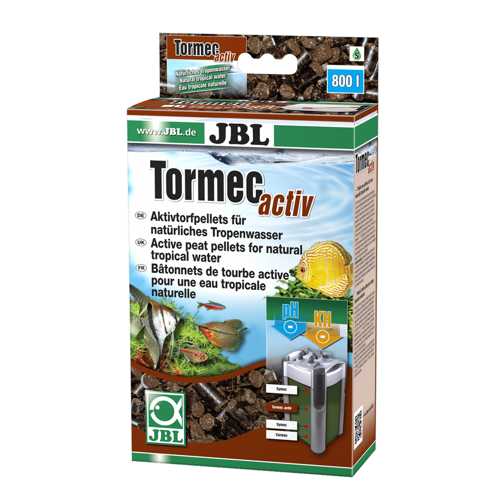 Reduction of carbon hardness and pH value, prevention of algae, addition of natural humic substances: active peat pellets for use in aquarium filters.