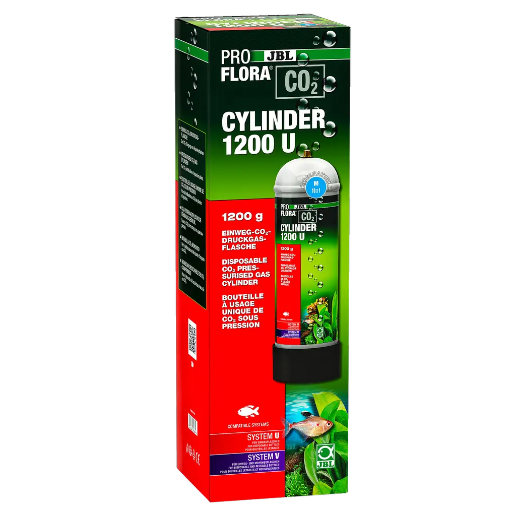CO2 storage cylinder for all CO2 systems. Supplies aquarium plants with their main nutrient, carbon dioxide (CO2).