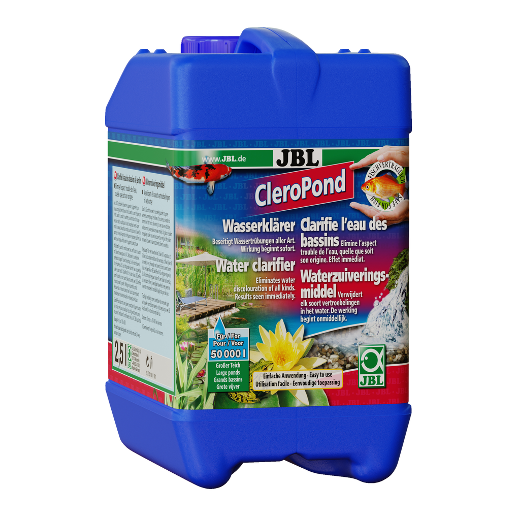 For fish- and plant-friendly water: water clarifier for removing all types of water cloudiness