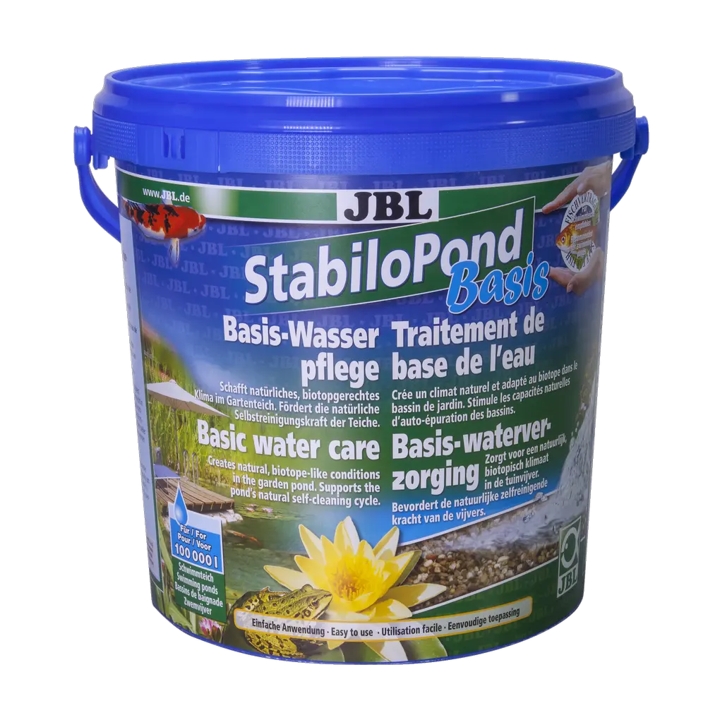 Natural, biotope-friendly balance: basic care product for stabilising the KH, GH and pH values in the pond