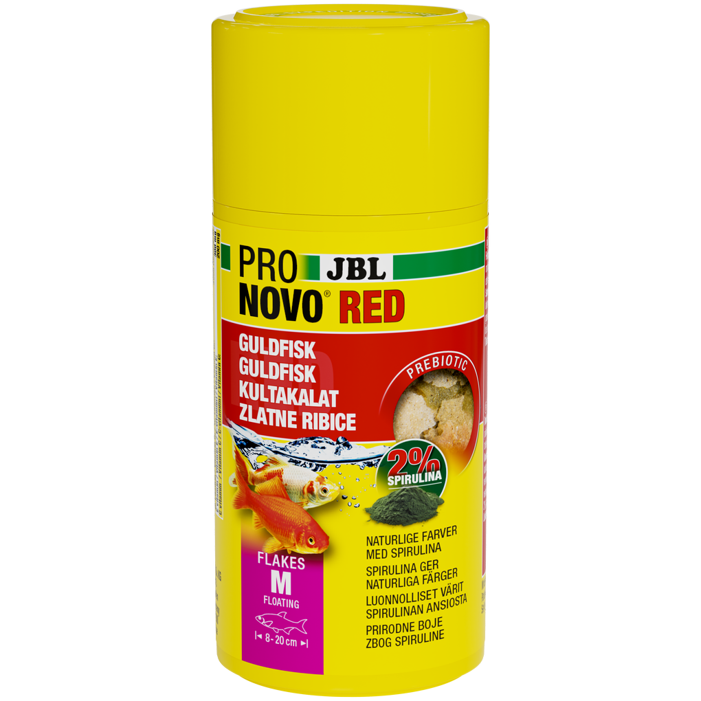 Prebiotic, floating goldfish food: Special fibre in the food provides the beneficial intestinal bacteria with nourishment for healthy digestion.