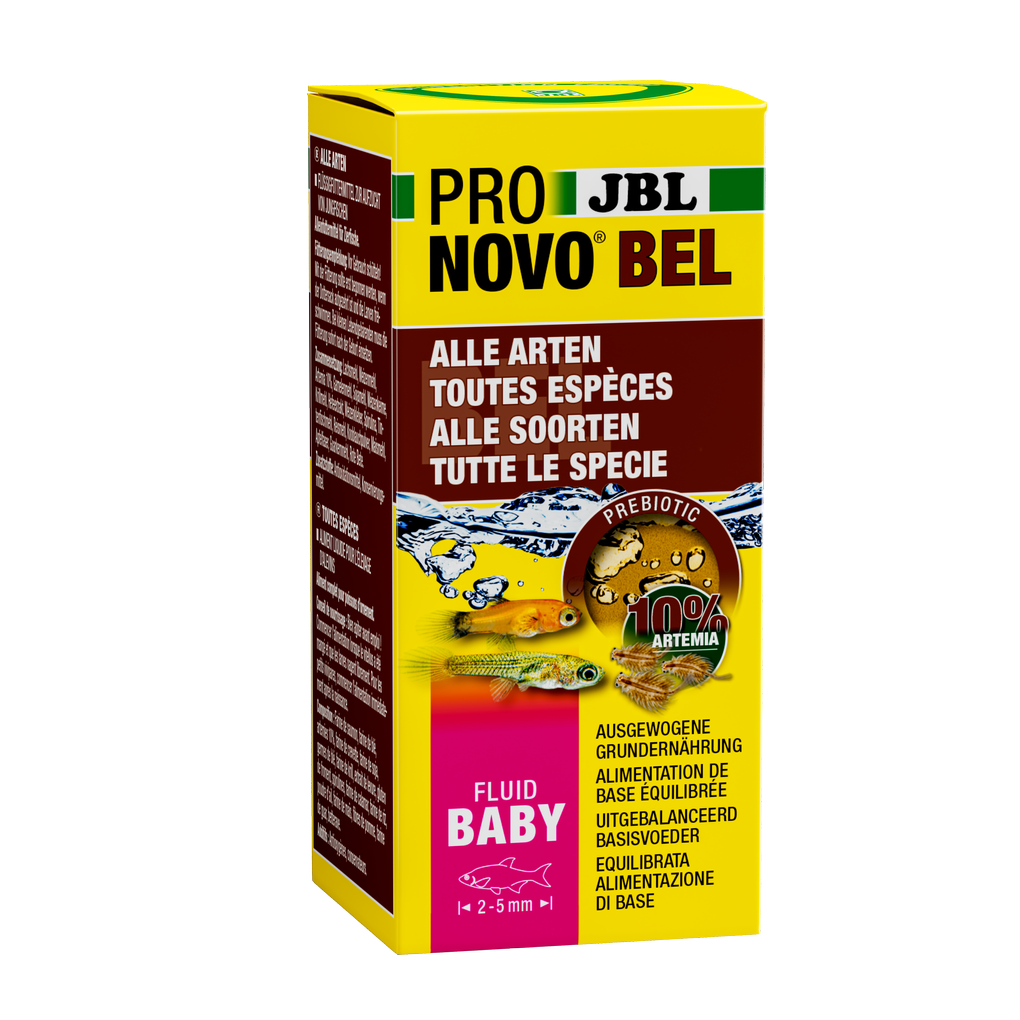 Alimentation complète : homogénat ultrafin (aliment fin dissous dans l'eau) composé de plus de 50 matières premières naturelles.