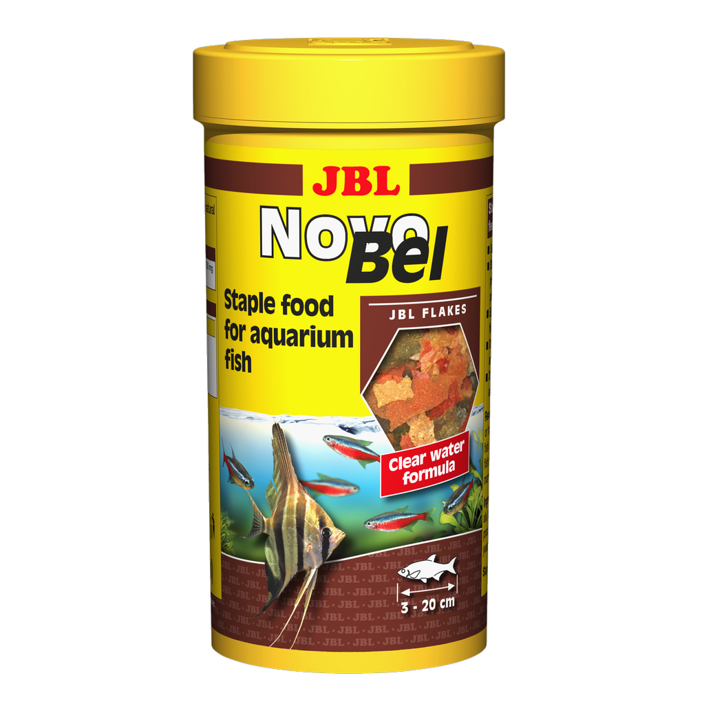 Complete nutrition and optimal growth for tropical freshwater fish: 50 natural raw materials in 7 feed flakes