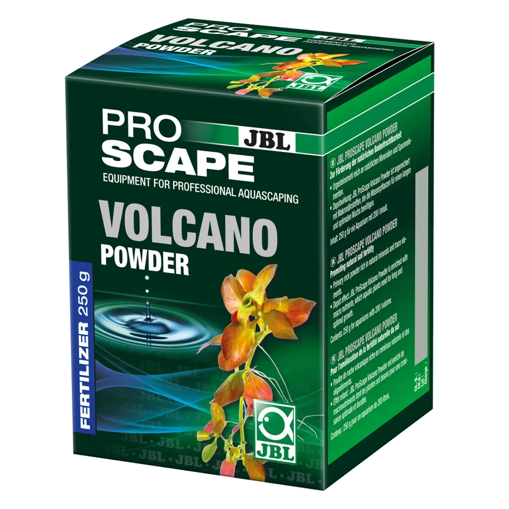 Long-term mineral supply for plant roots: volcanic rock powder for aquascaping aquariums