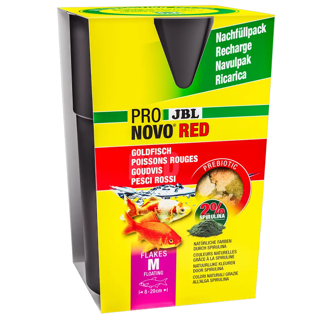 Aliment prébiotique flottant pour poissons rouges : des fibres alimentaires spéciales contenues dans l'aliment fournissent aux bactéries intestinales bénéfiques les nutriments nécessaires à une bonne digestion.
