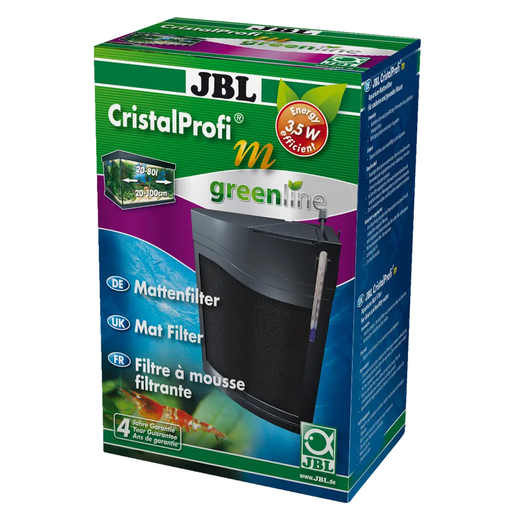 Clean and healthy aquarium water: Mat filter including pump and wide-jet water return for aquariums with a volume of 20–80 litres