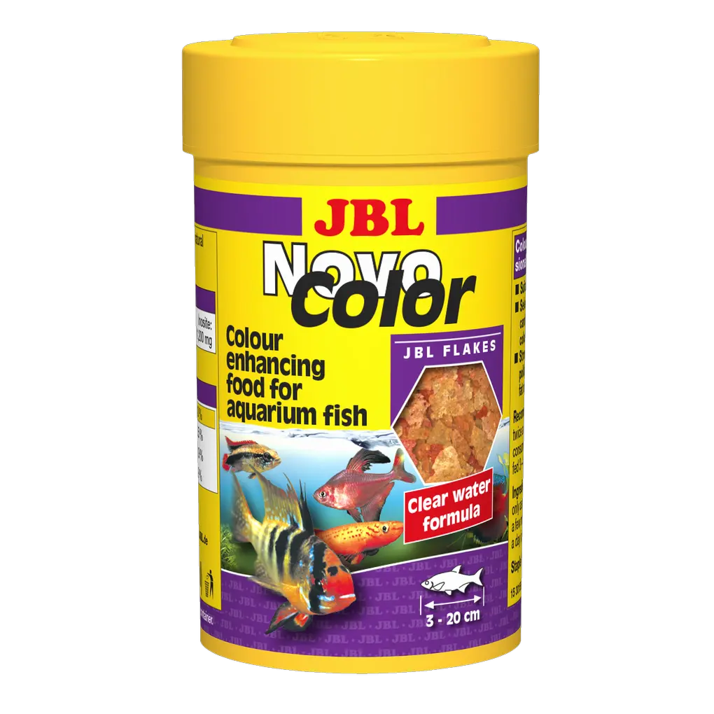 Complete nutrition, optimal growth and vibrant colours for tropical freshwater fish: 50 natural raw materials in 7 feed flakes. Selected raw materials promote vibrant colours.