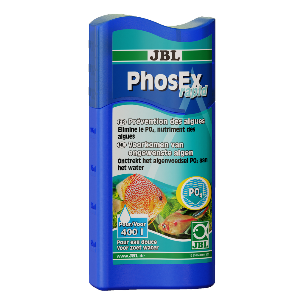 Voor aquariumwater dat geschikt is voor vissen en planten: bindt op betrouwbare wijze fosfaat en voorkomt zo ongewenste algengroei. Voor zoetwater-, waterschildpadden- en garnalenaquaria.