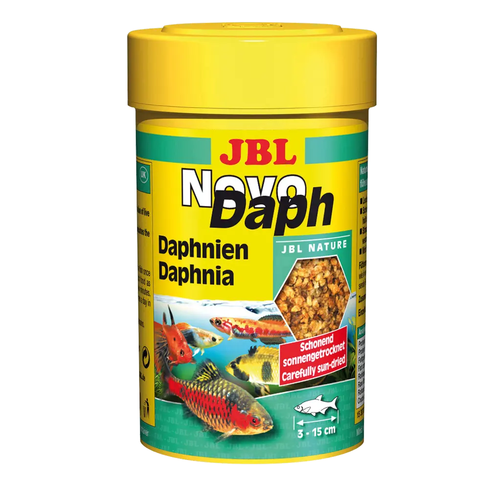 Alternative to live and frozen food: treats for tropical freshwater fish and turtles. Drying process preserves nutrients.