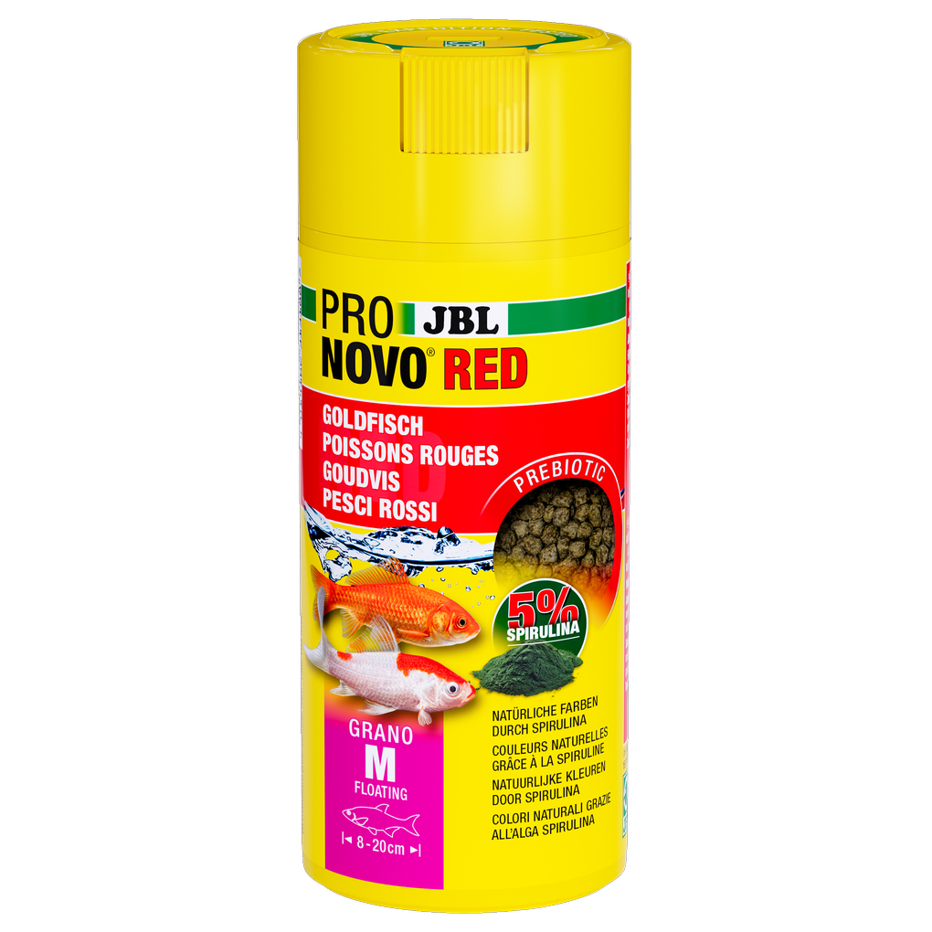 Prebiotic, sinking goldfish food: Special fibre in the food provides the beneficial intestinal bacteria with nourishment for healthy digestion.