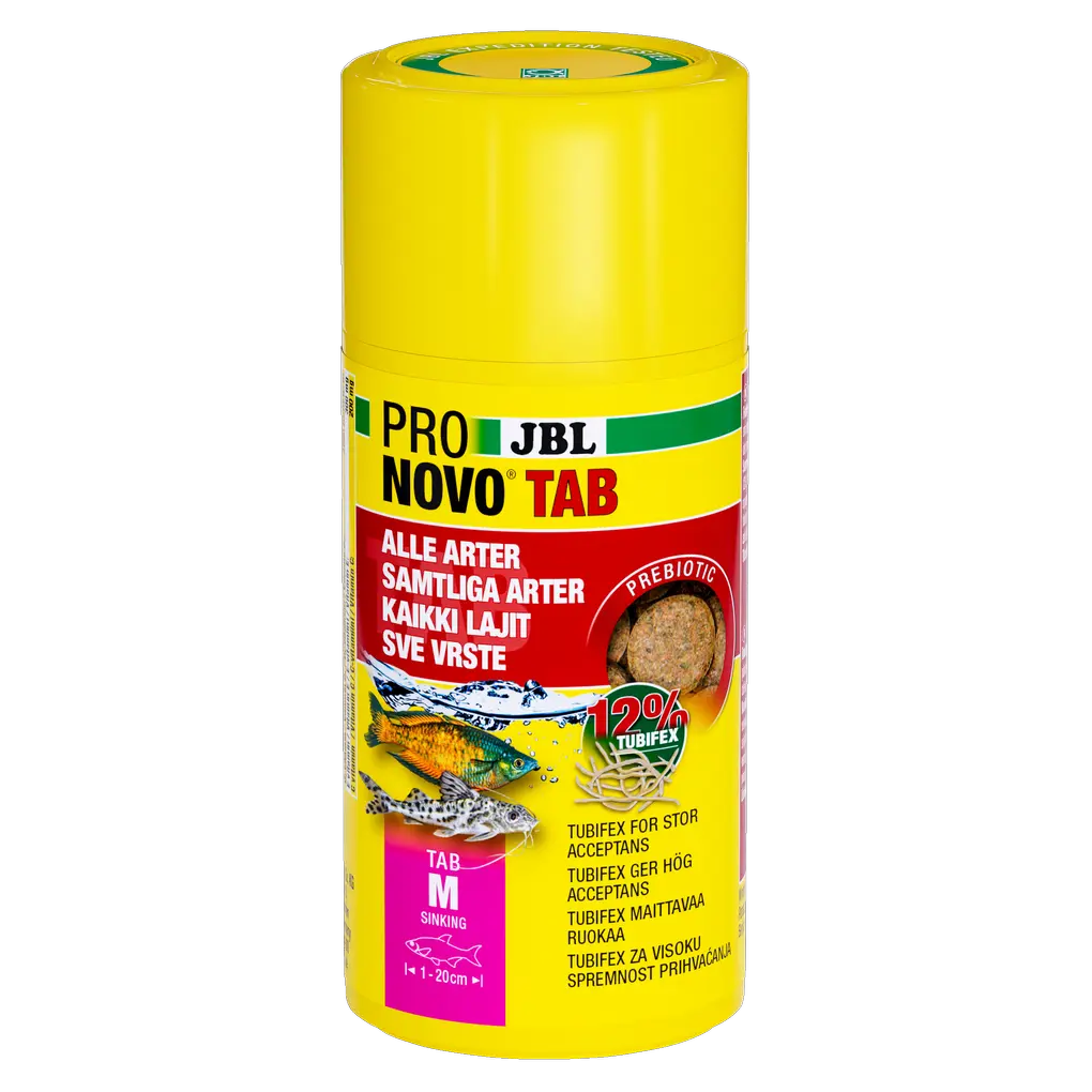 Ideal for all bottom-dwelling fish species and all others if the tablet is attached to the glass.