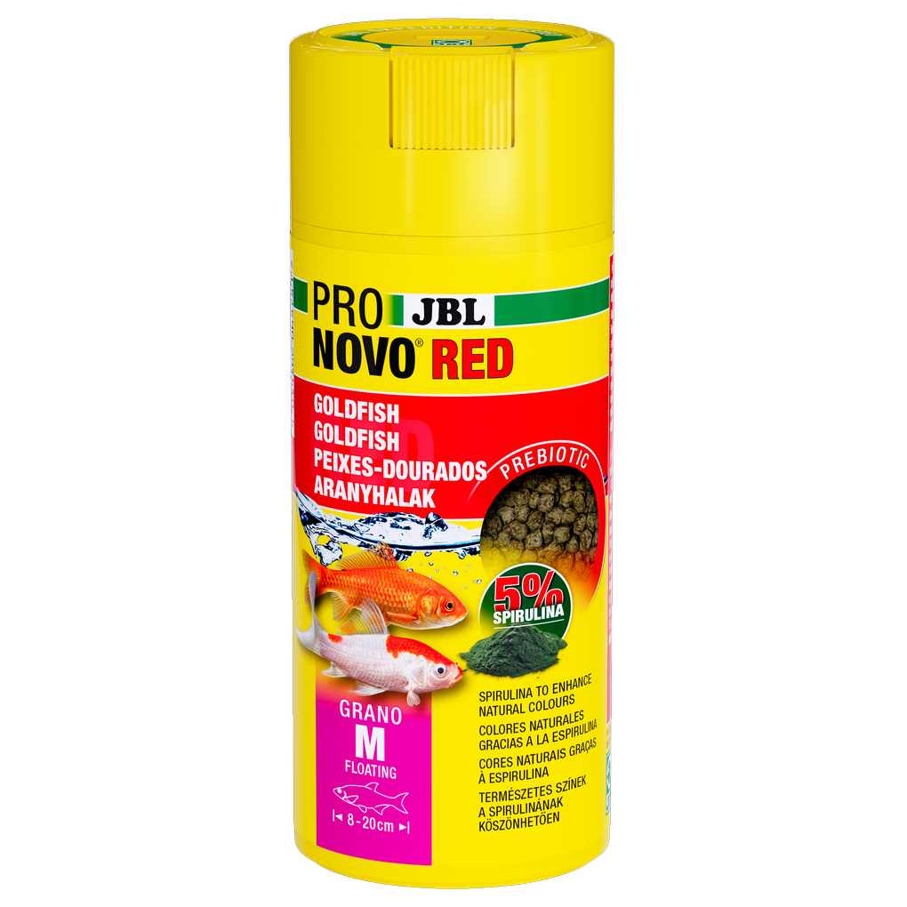 Prebiotic, sinking goldfish food: Special fibre in the food provides the beneficial intestinal bacteria with nourishment for healthy digestion.
