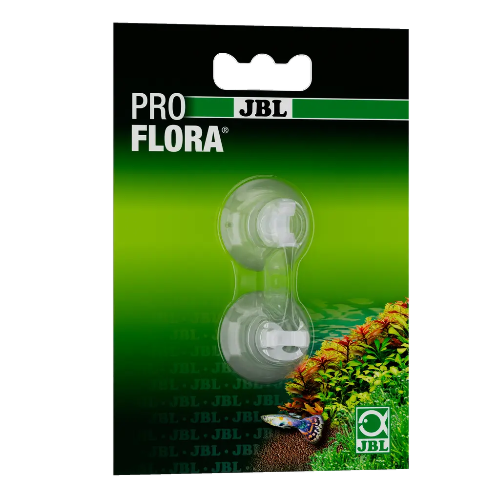 High-quality soft PVC suction cup with robust clip for 6 mm objects, such as hoses, pipes, glass tubes and the JBL PROFLORA Taifun P CO2 diffuser.