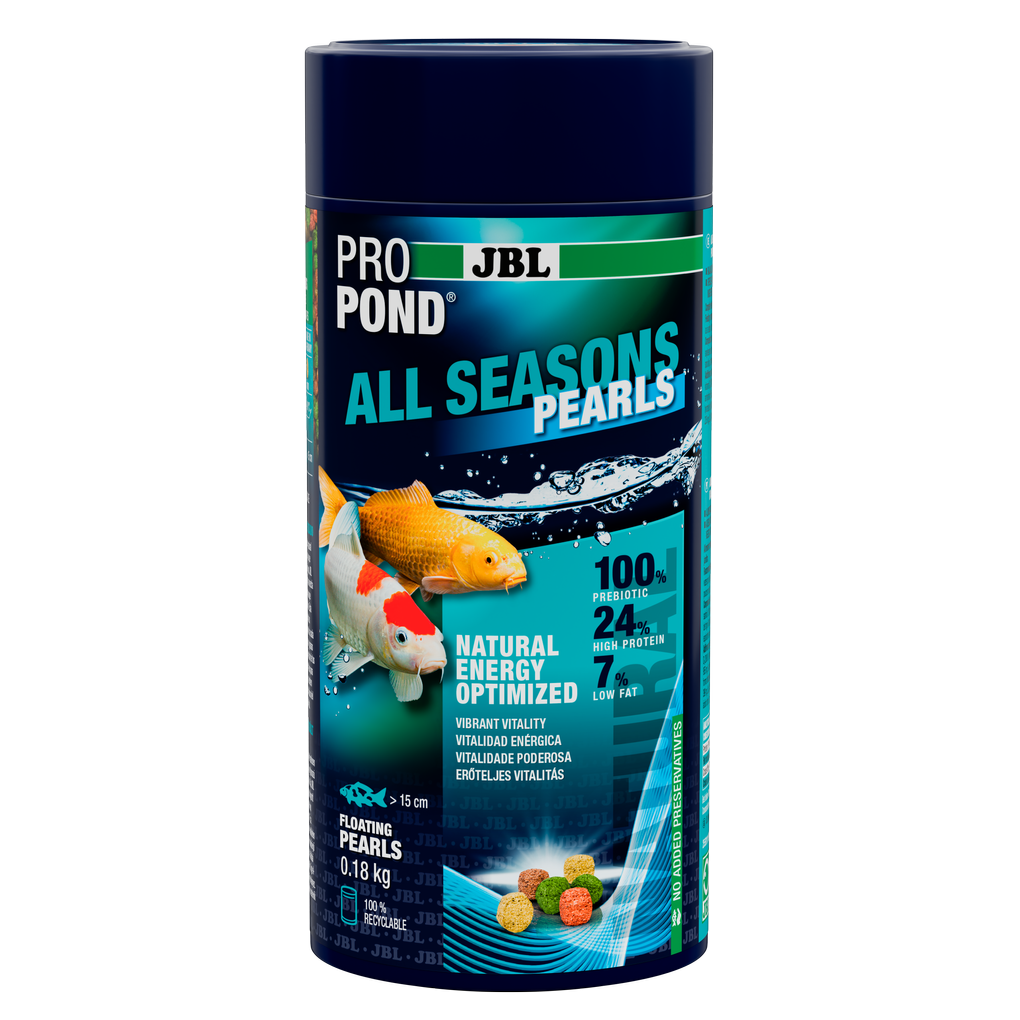 Provides a balanced feed mix for healthy pond fish in all seasons (at water temperatures of 10–25 °C).