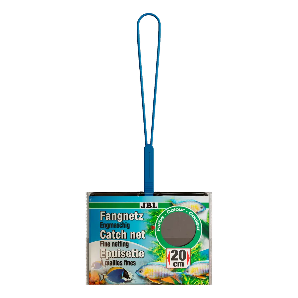 Careful catching of aquarium fish: Fine-mesh aquarium net with black netting