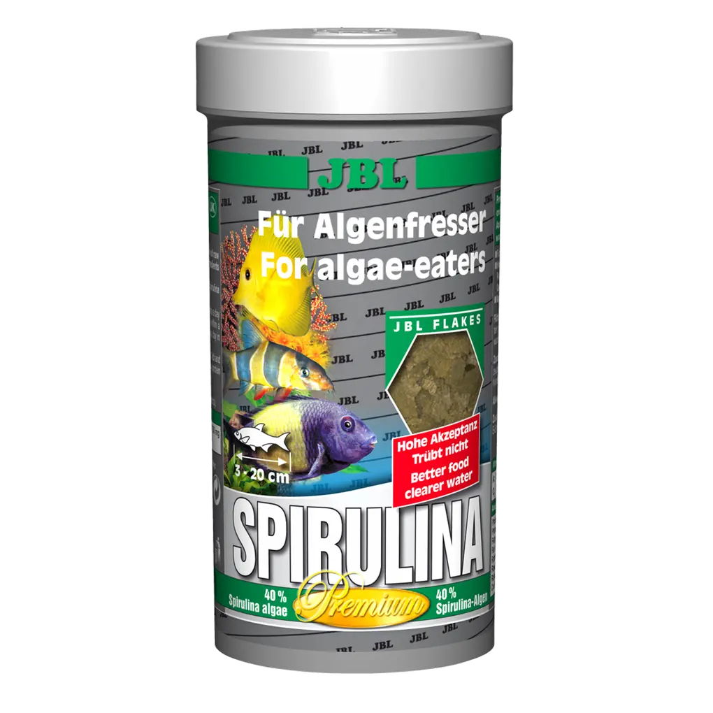 Maximum algae content for healthy nutrition: Complete nutrition and optimal growth of algae-eating freshwater and saltwater fish