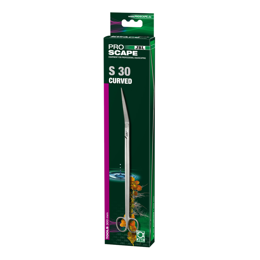 Professional and convenient trimming of plants for designing aquarium landscapes: Angled trimming shears for plant care in aquascaping.