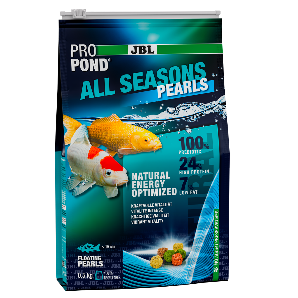 Provides a balanced feed mix for healthy pond fish in all seasons (at water temperatures of 10–25 °C).