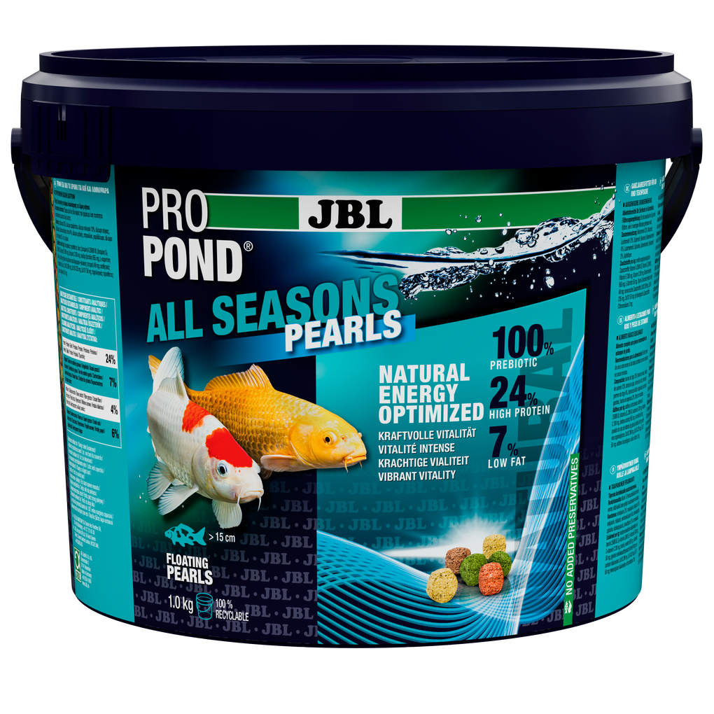 Provides a balanced feed mix for healthy pond fish in all seasons (at water temperatures of 10–25 °C).