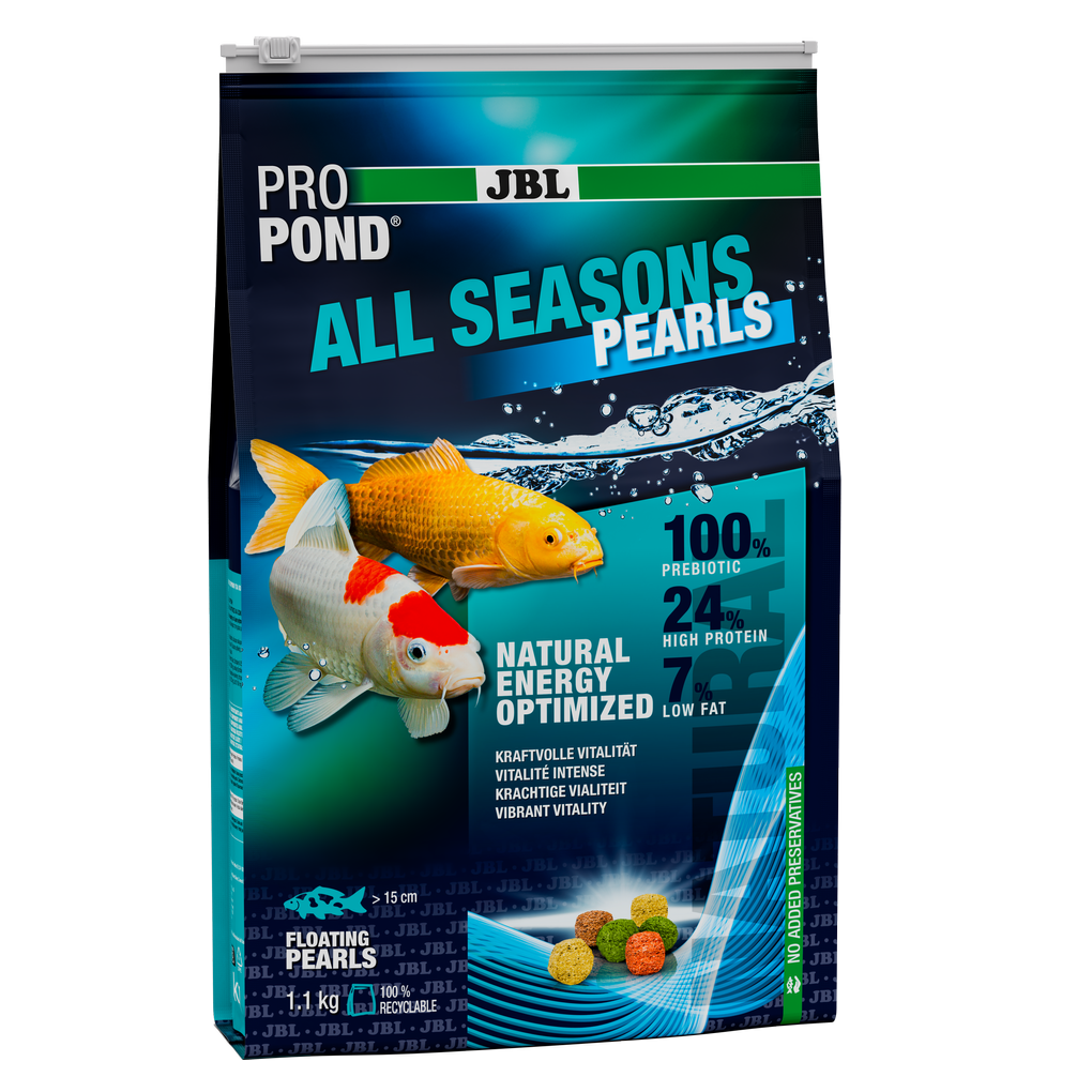 Provides a balanced feed mix for healthy pond fish in all seasons (at water temperatures of 10–25 °C).