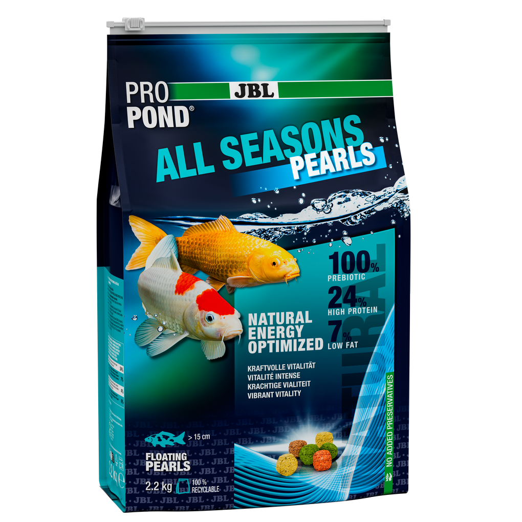 Provides a balanced feed mix for healthy pond fish in all seasons (at water temperatures of 10–25 °C).