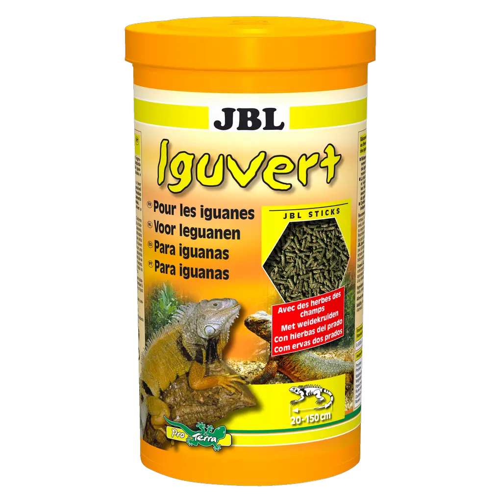 Especialmente indicado para las necesidades nutricionales de los iguanas y otros lagartos herbívoros: barritas alimenticias elaboradas con una mezcla de materias primas puramente vegetales.