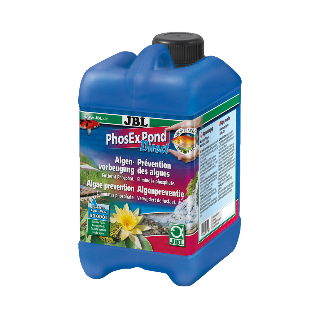 For fish- and plant-friendly pond water: Reliable removal of phosphate, an algae nutrient, from pond water