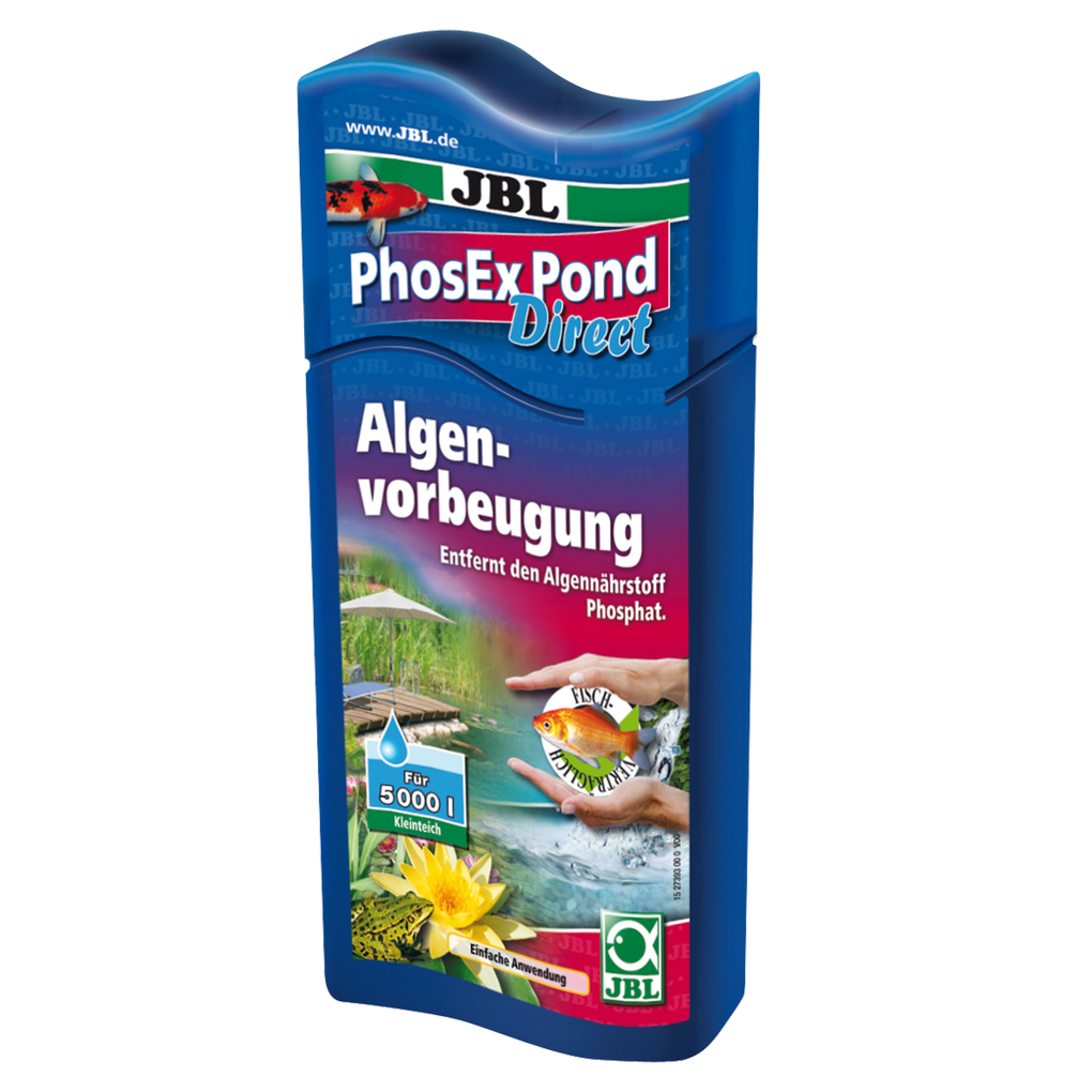 For fish- and plant-friendly pond water: Reliable removal of phosphate, an algae nutrient, from pond water