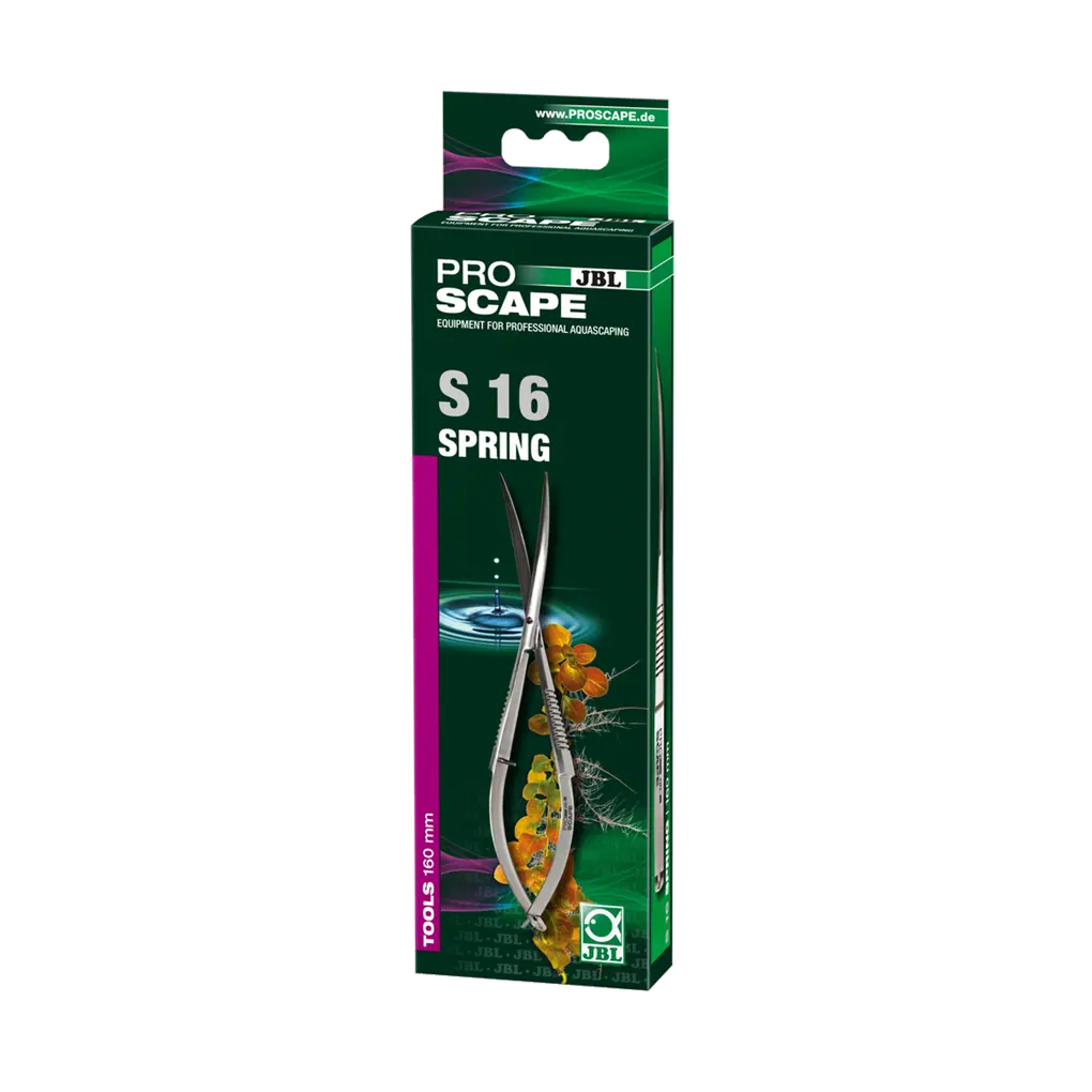 Professional trimming of mosses and lawns for designing aquarium landscapes: Curved spring scissors for plant care in aquascaping