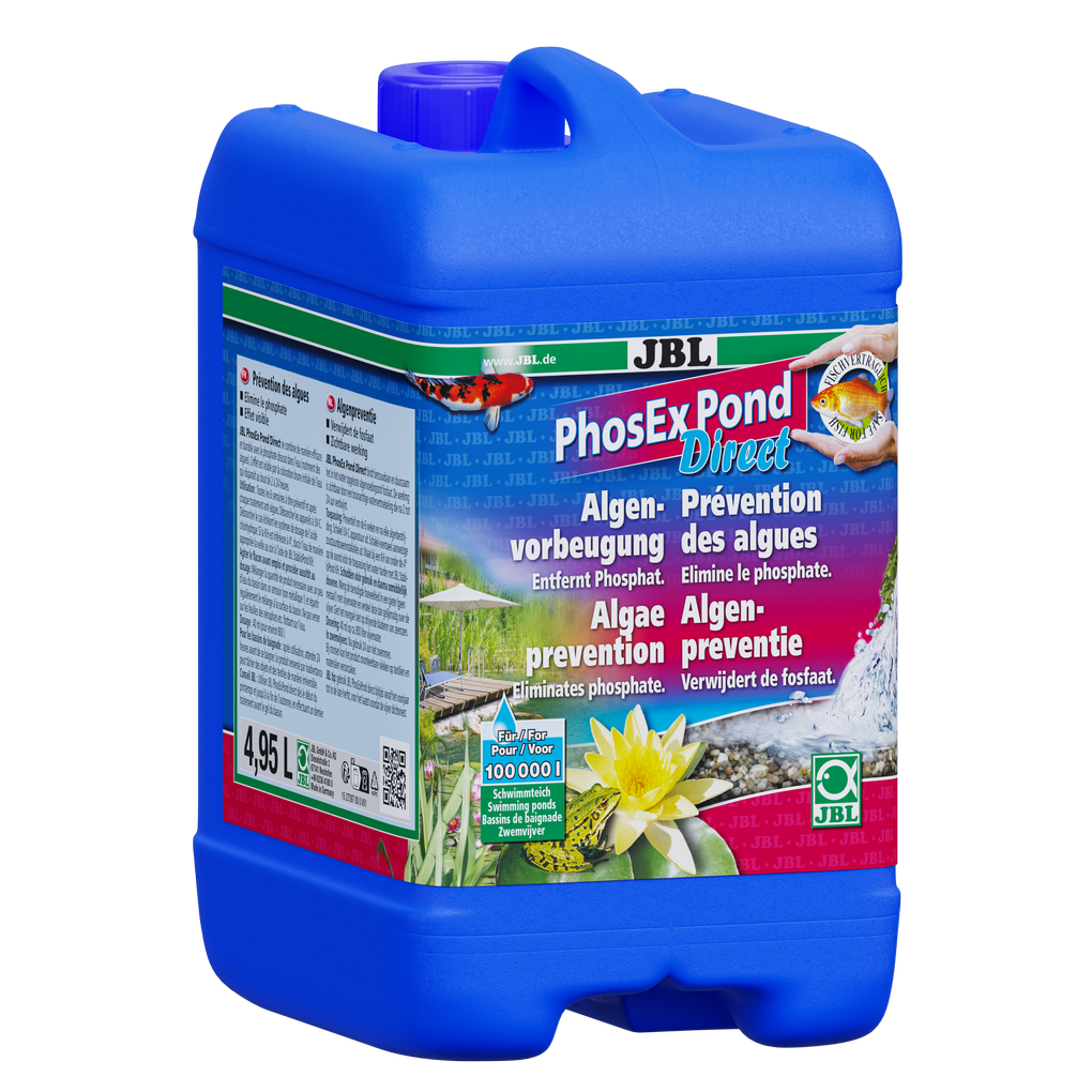 For fish- and plant-friendly pond water: Reliable removal of phosphate, an algae nutrient, from pond water