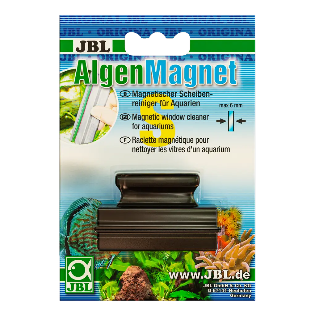 Clean aquarium glass without getting your hands wet: magnetic glass cleaner for removing algae from glass. Depending on the design, for glass with a thickness of 6 to 15 mm.