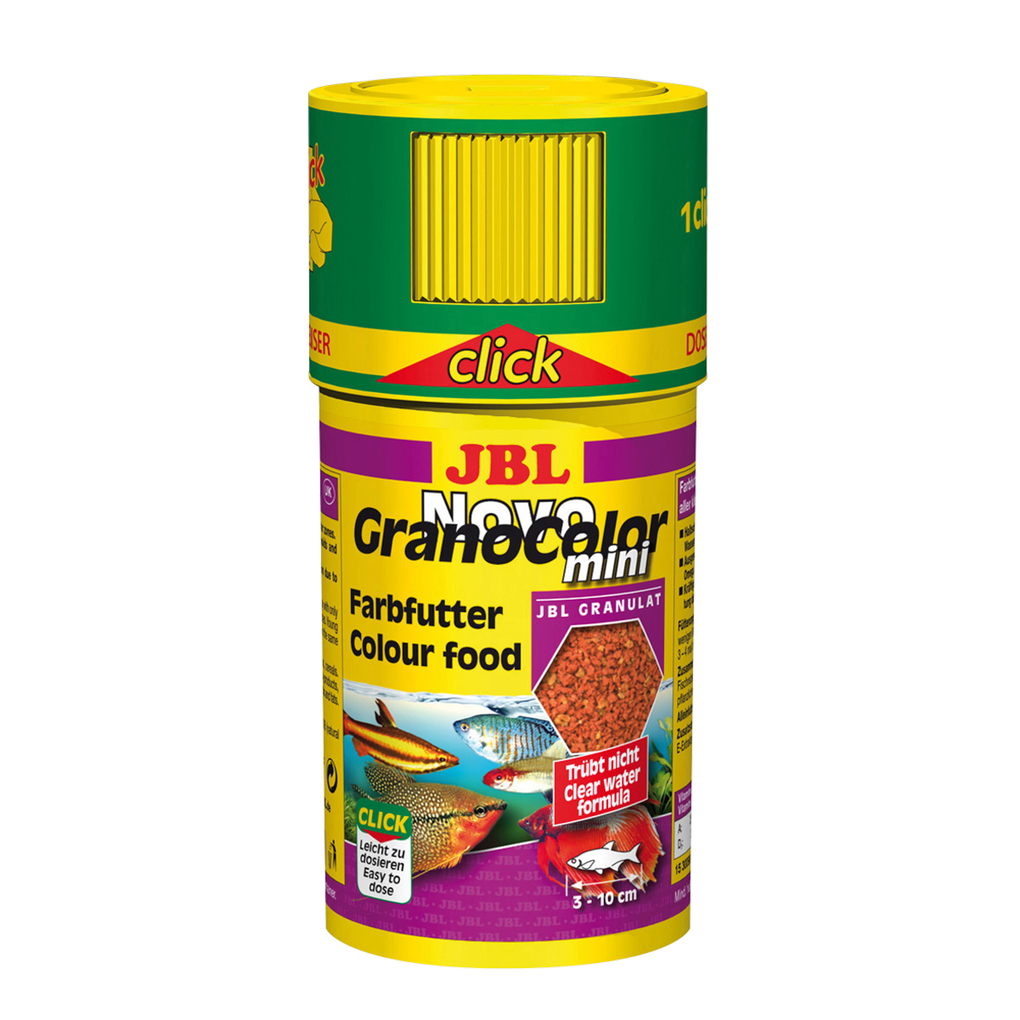 Complete nutrition, optimal growth and vibrant colours in tropical freshwater fish: selected raw materials promote vibrant colours.