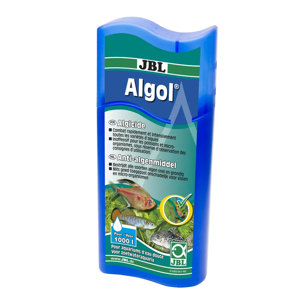 Pour de beaux aquariums d'eau douce : combat intensivement toutes les espèces d'algues (y compris l'eau verte = algues en suspension)