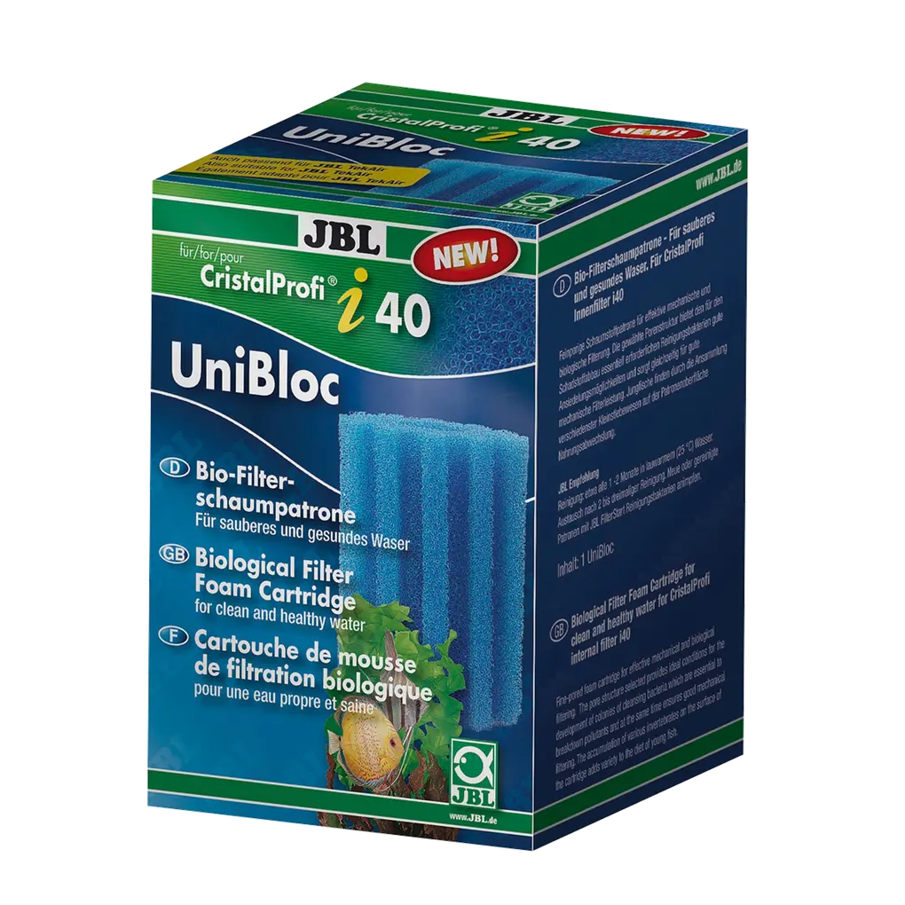 Clean and healthy water: Replacement foam cartridge for CristalProfi i40 and TekAir aquarium filters – Round cross-section with T-profile