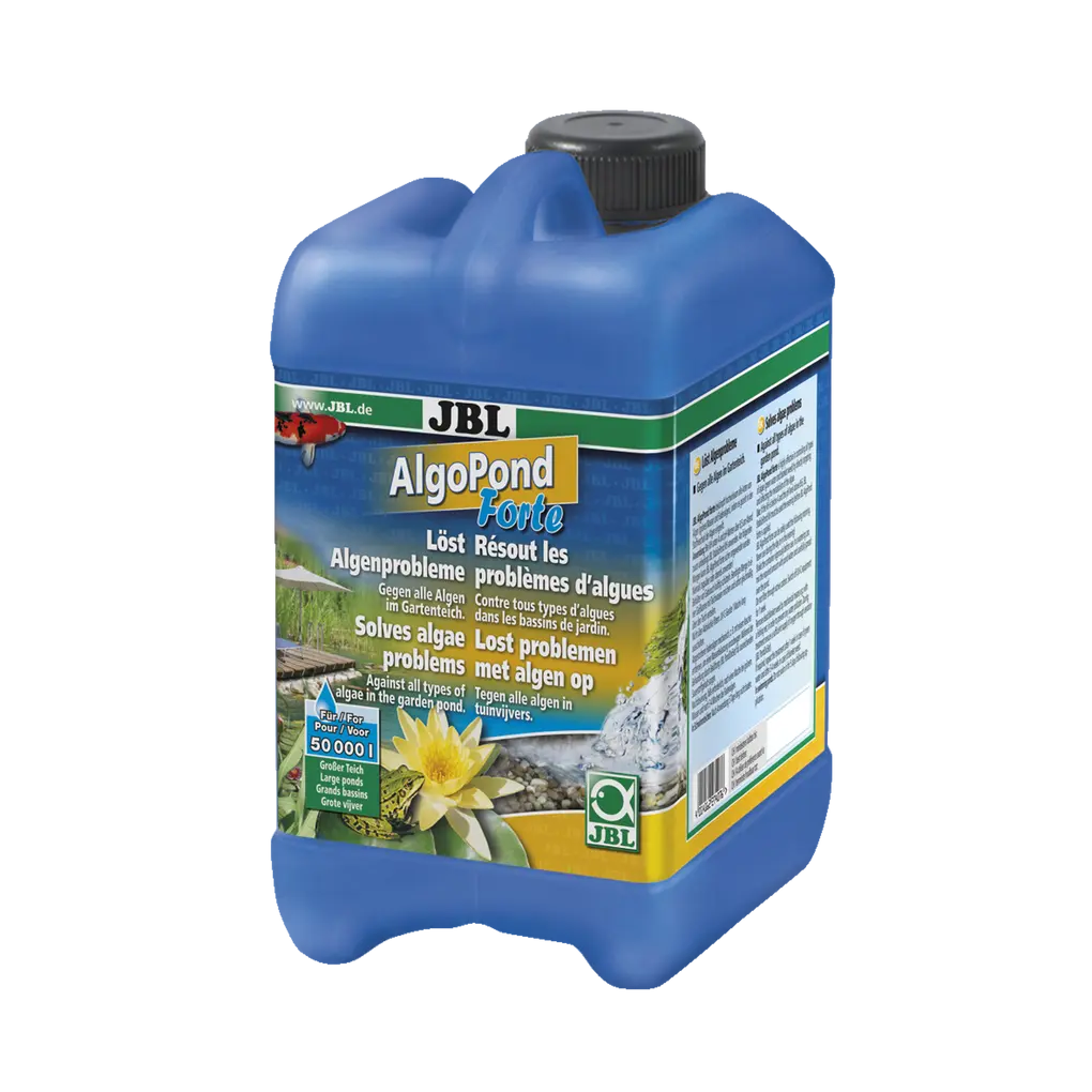 For fast and effective control of all types of algae in garden ponds