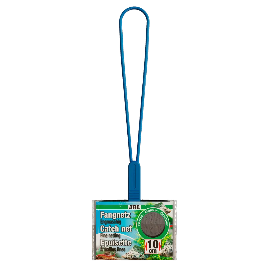Careful catching of aquarium fish: Fine-mesh aquarium net with black netting