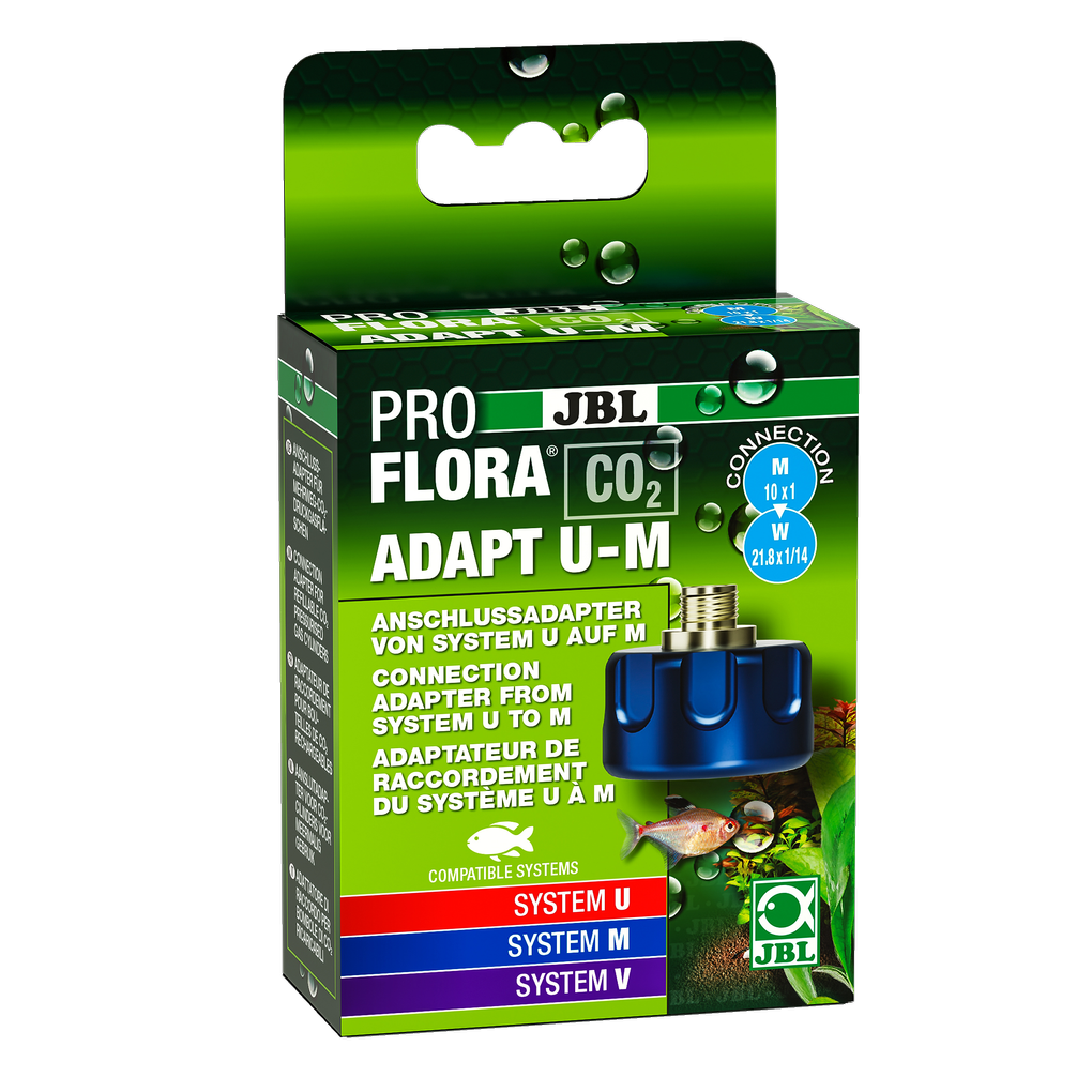 With the help of this adapter, pressure reducers can be mounted from disposable CO2 cylinders (U system) to reusable CO2 cylinders (M system).