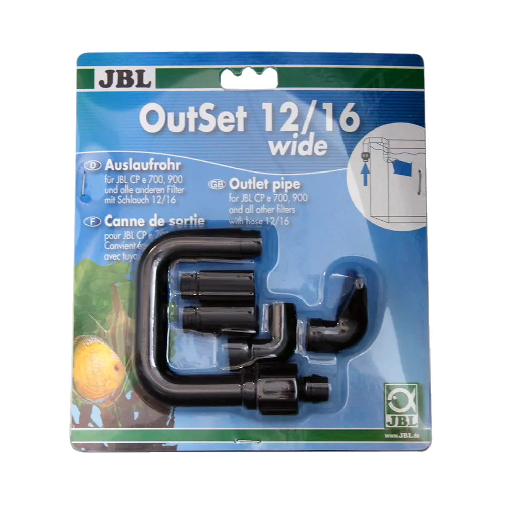 Accessories for external filters: Outlet pipe with wide jet for CristalProfi e external filters and other filters with hose