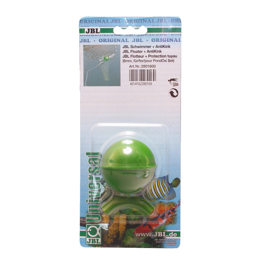 Clever accessory for every air stone: float with kink protection for attaching an air hose with air stone
