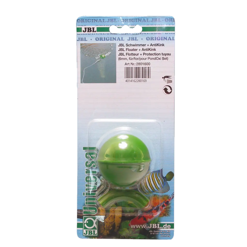 Clever accessory for every air stone: float with kink protection for attaching an air hose with air stone