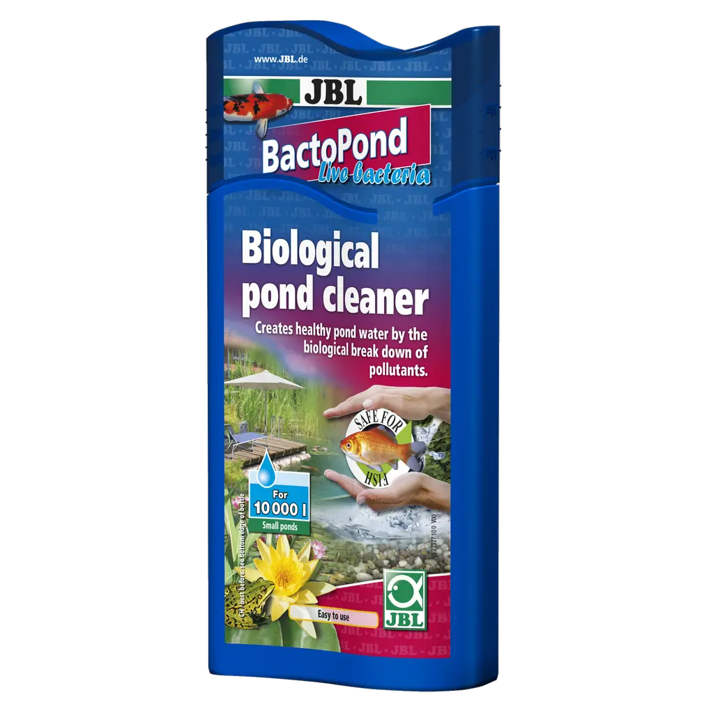 For fish- and plant-friendly water: Purifying bacteria to break down biological pollutants in the pond (protein, ammonium/ammonia, nitrite)