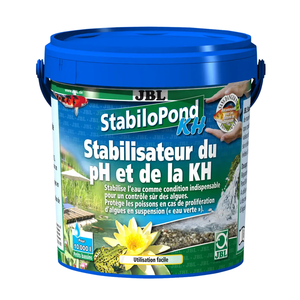 Équilibre naturel : granulés pour stabiliser le pH entre 7,5 et 8,5 afin de lutter efficacement contre les algues dans les bassins.