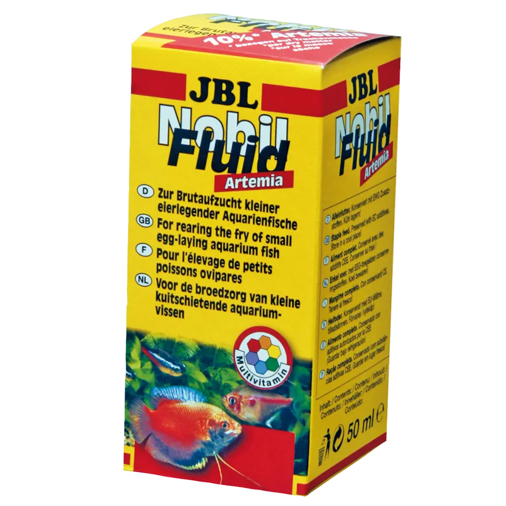 Complete nutrition: Liquid rearing food for young egg-laying aquarium fish. Ultra-fine homogenate made from over 50 natural raw materials.