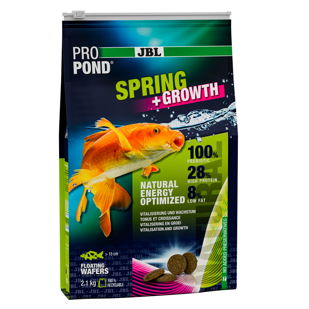Rebuilds strength after winter rest and promotes growth (at a water temperature of 10–20 °C)