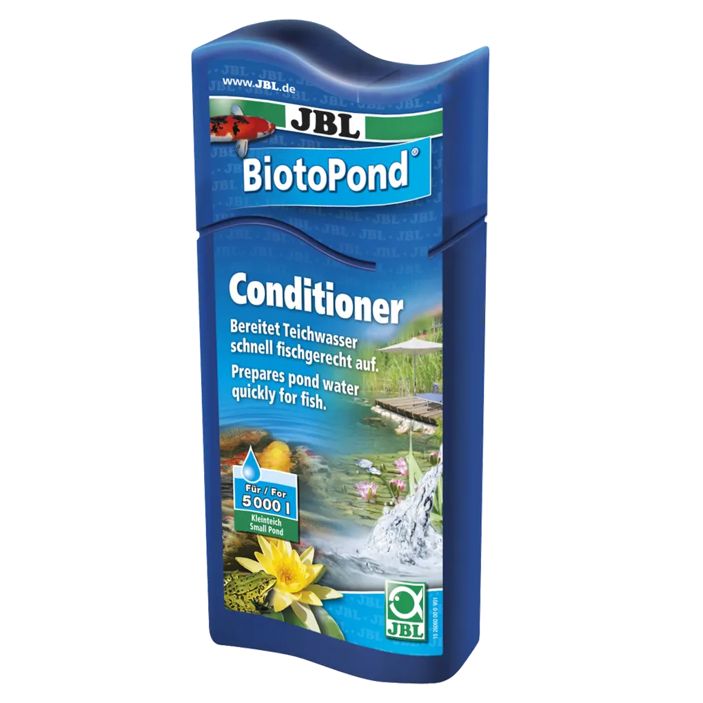 Fish-friendly pond environment: water conditioner for a healthy pond environment and protection against stress and disease