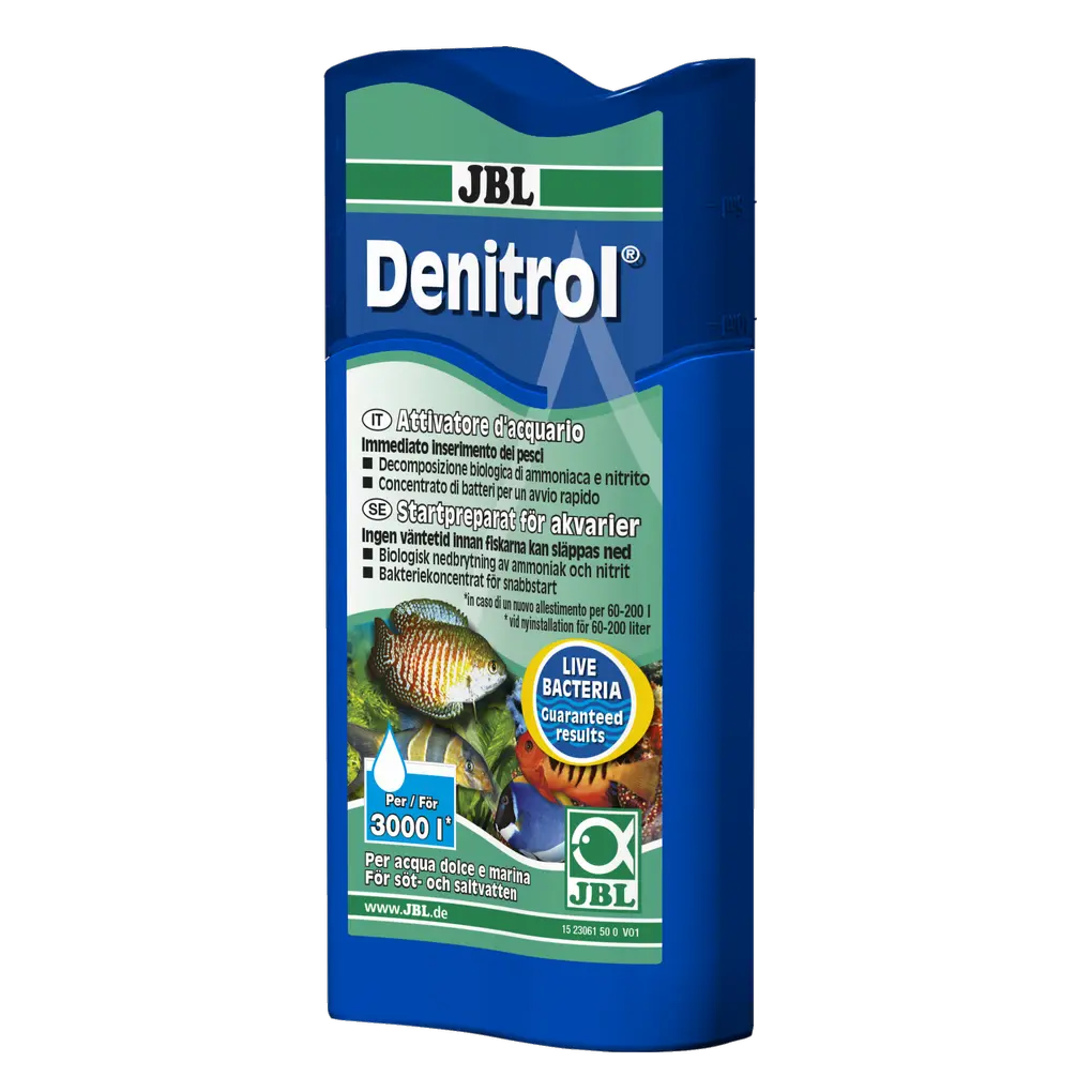 Aggiunge all'acqua dell'acquario milioni di ceppi batterici utili, autotrofi e in grado di decomporre le sostanze nocive, consentendo un immediato ripopolamento dei pesci. Assolutamente consigliato dopo l'uso di medicinali e dopo pulizie complete.