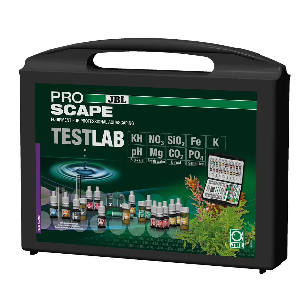 Simple and reliable monitoring of aquarium water values. Determination of: pH value, carbonate hardness, CO2 Direct, iron, magnesium freshwater, potassium, phosphate, silicate and nitrate.