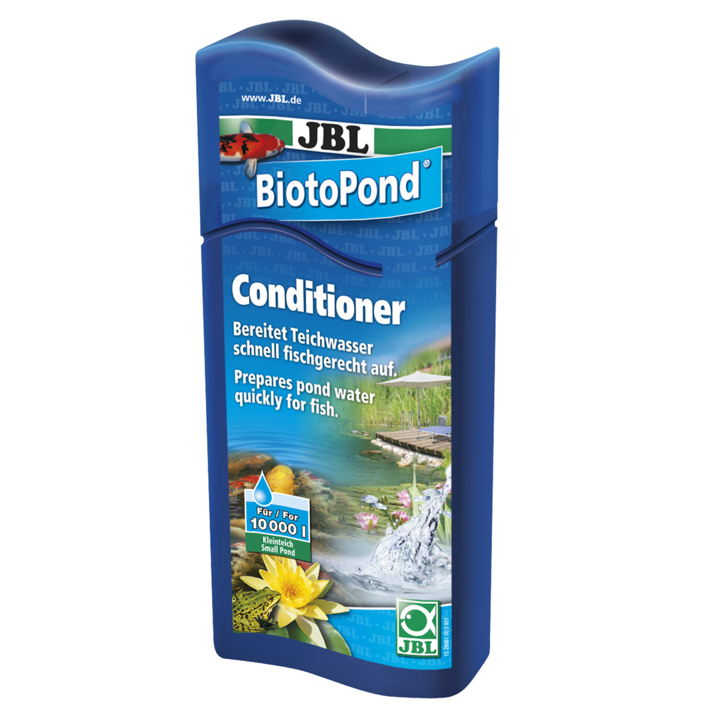 Fish-friendly pond environment: water conditioner for a healthy pond environment and protection against stress and disease